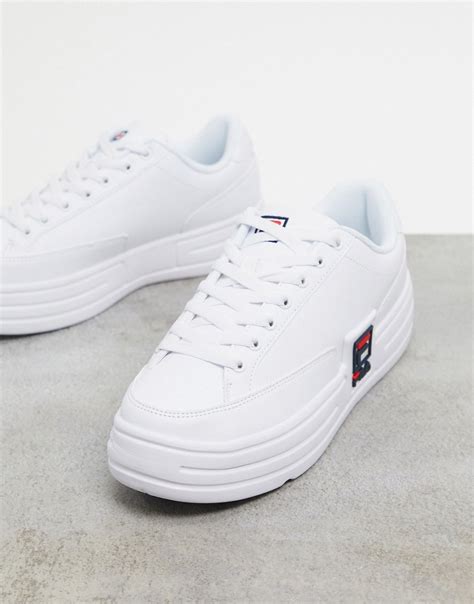 fila platform white sneakers.